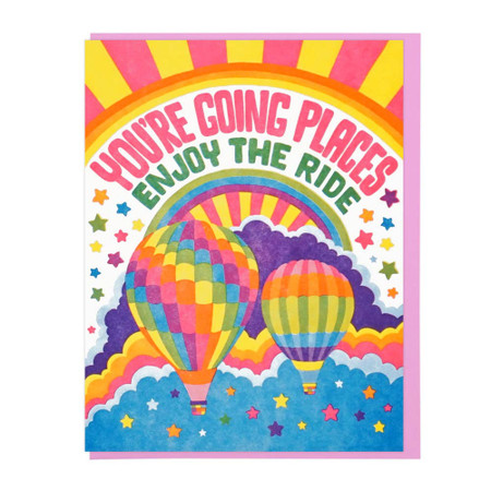 you're going places congratulations card