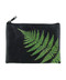 vegan leather coin purse, fern