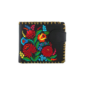 hungarian embroidered medium wallet