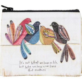 who we have in our lives zipper wallet