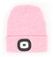 night scope brightside rechargeable LED beanie, pink 
