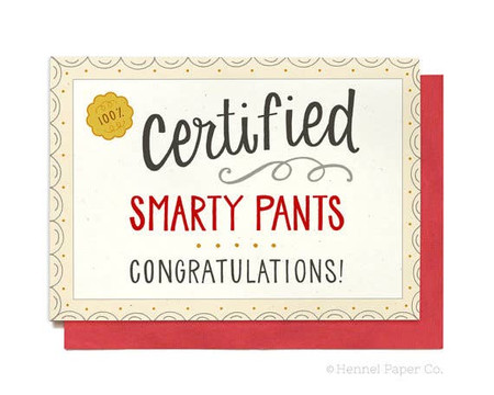 certified smarty pants graduation