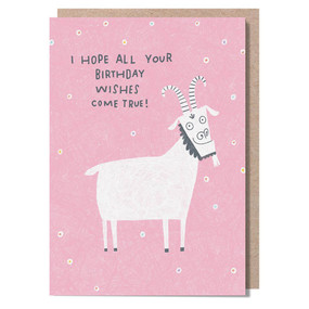 goat birthday card