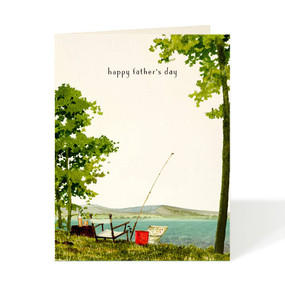 gone fishing father's day card