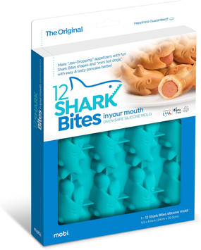 12 shark bites silicone mold