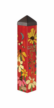 count your blossoms 20" mini art pole
