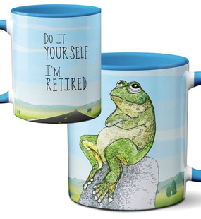 retired frog mug