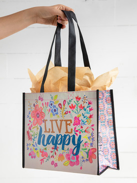 live happy large happy bag