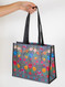 charcoal floral large happy bag