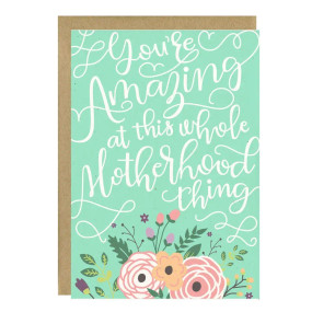 motherhood thing mother's day card