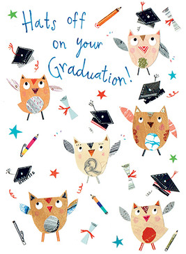 hats off graduation card