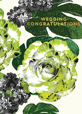 floral wedding wedding card