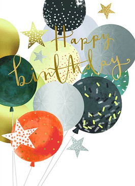 male balloons birthday card
