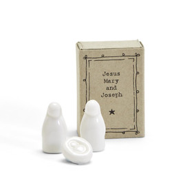 porcelain nativity matchbox