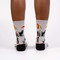 booked for meow womens crew socks