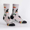 booked for meow womens crew socks