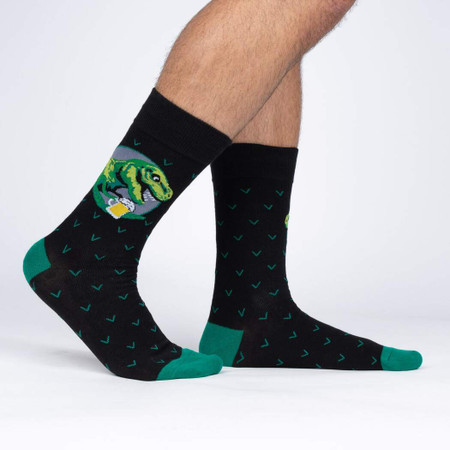 brewed to a T men's crew socks