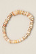 colorful shell beaded stretch bracelets, natural