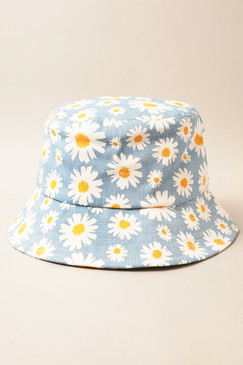 daisy safari bucket hat