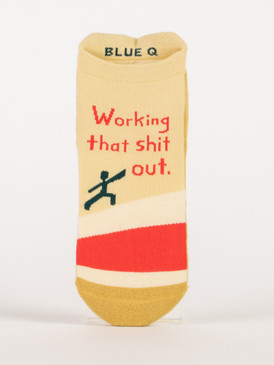 working that shit out womens sneaker socks