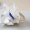 lily bracelet, lapis lazuli
