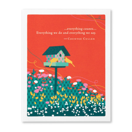 everything counts thank you card