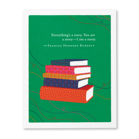 everything's a story anniversary card