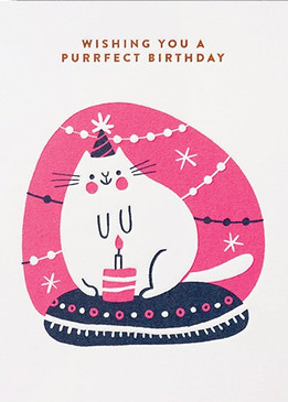 purrfect birthday card