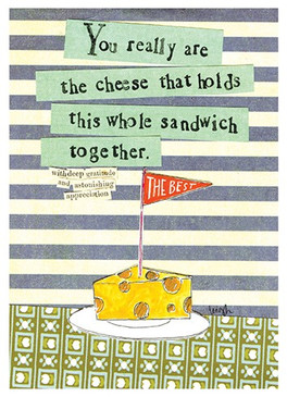 the cheese thank you card