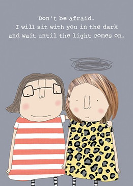 light on girl friendship card