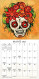 2023 sugar skulls mini wall calendar