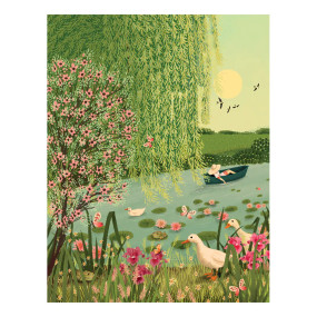 peaceful meadow birthday card