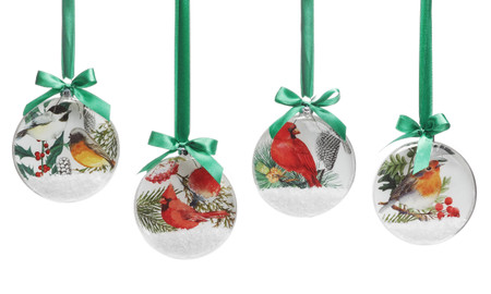 double sided bird disk ornament 