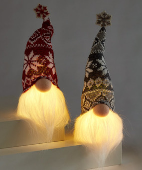 LED gnome head decor  