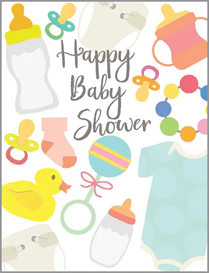 happy baby shower new baby card