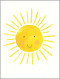 smiling sun friendship card