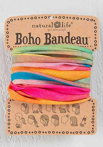 hot pink rainbow boho bandeau