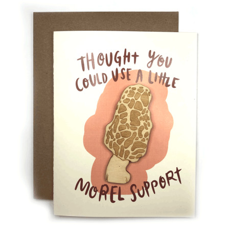 morel support magnet with card