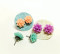resin flower earrings