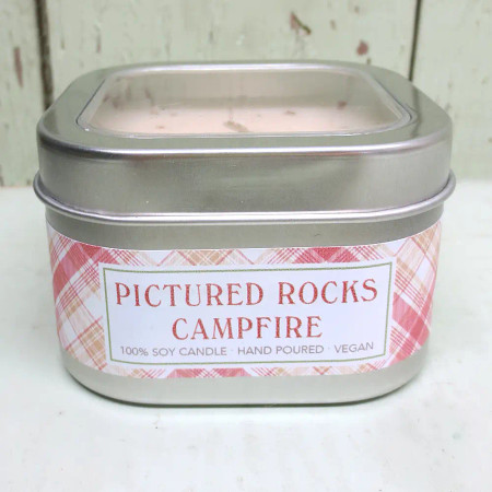 4 oz. pictured rocks campfire candle