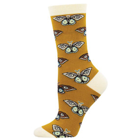 vintage moth women crew socks