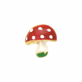 mini mushroom toadstool post earrings