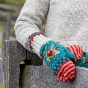 aubrey women's wool knit handwarmers