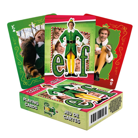 elf buddy playing cards