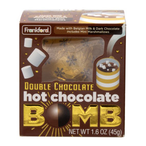 double chocolate hot chocolate bomb