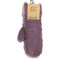 soft fuzzy lined mittens, violet