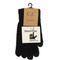 chenille gloves, black