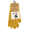 chenille gloves, mustard