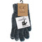 chenille gloves, teal grey