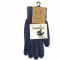 chenille gloves, dark denim